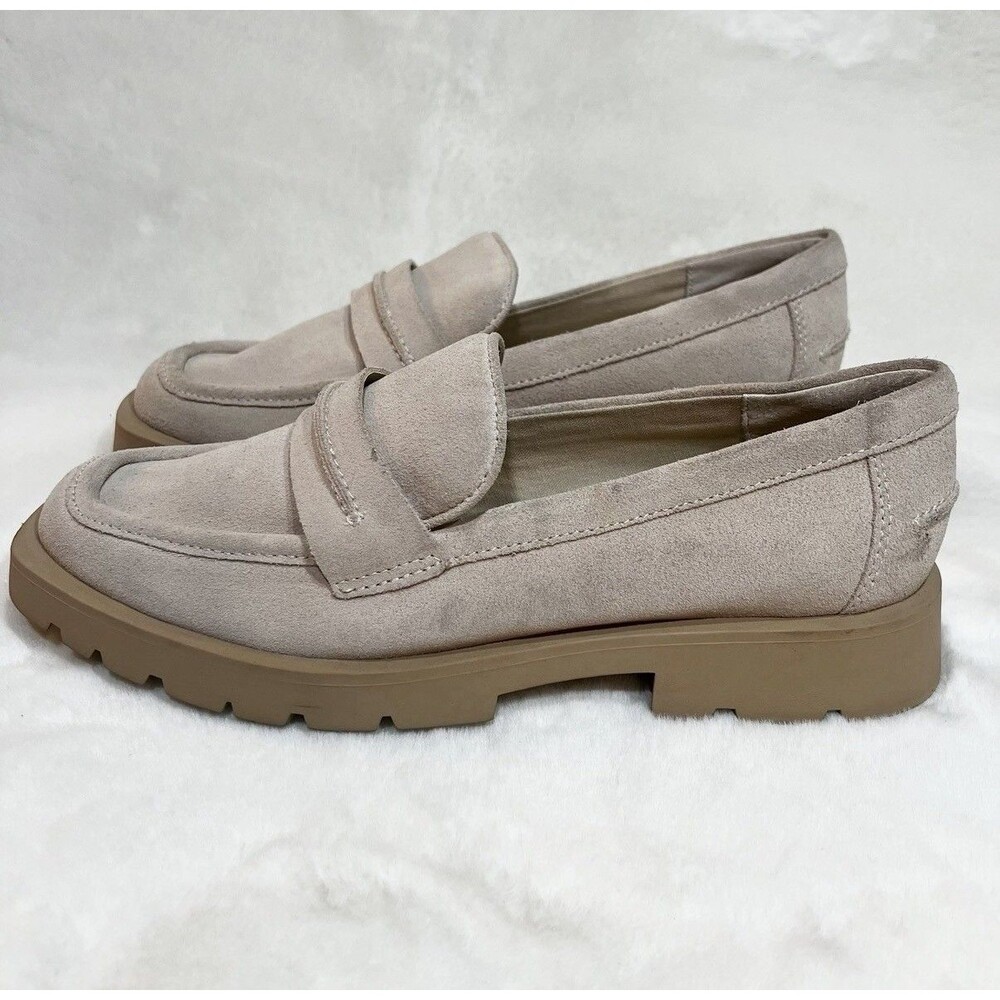 Dolce Vita Elias Lug Loafers Tan Suede Leather Women’s 10 - Picture 9 of 10